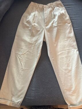 Gap Classic Pleated Chino Pants – Beige